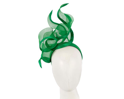 Bespoke green racing fascinator by Fillies Collection S253