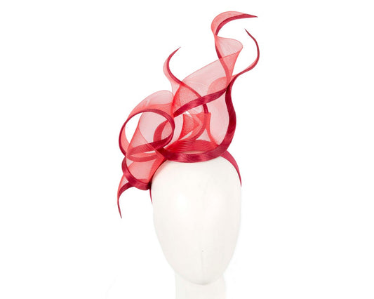 Bespoke red racing fascinator by Fillies Collection S253