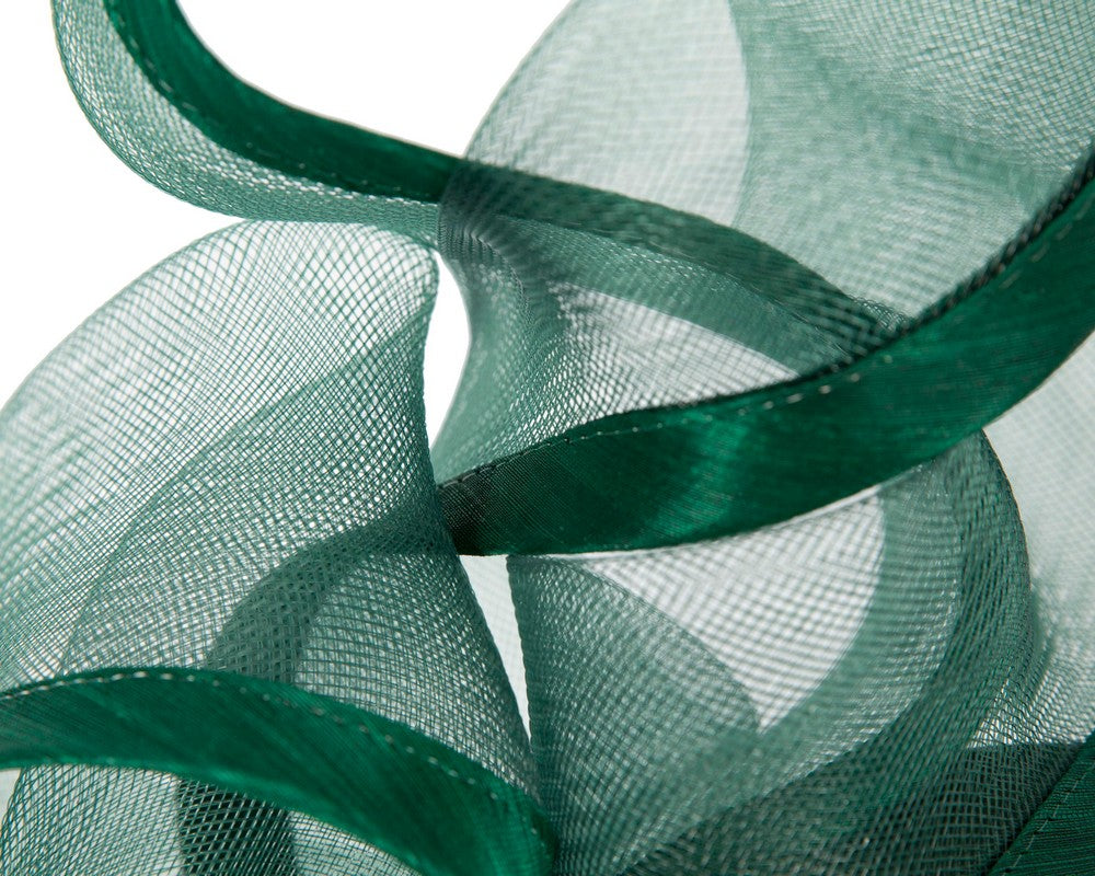 Bespoke dark green racing fascinator by Fillies Collection