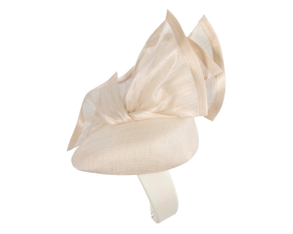 Bespoke cream racing fascinator by Fillies Collection S254