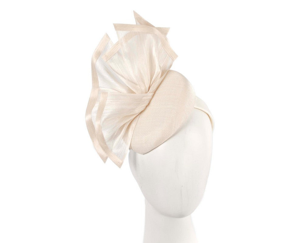 Bespoke cream racing fascinator by Fillies Collection S254