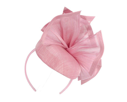 Bespoke dusty pink racing fascinator by Fillies Collection