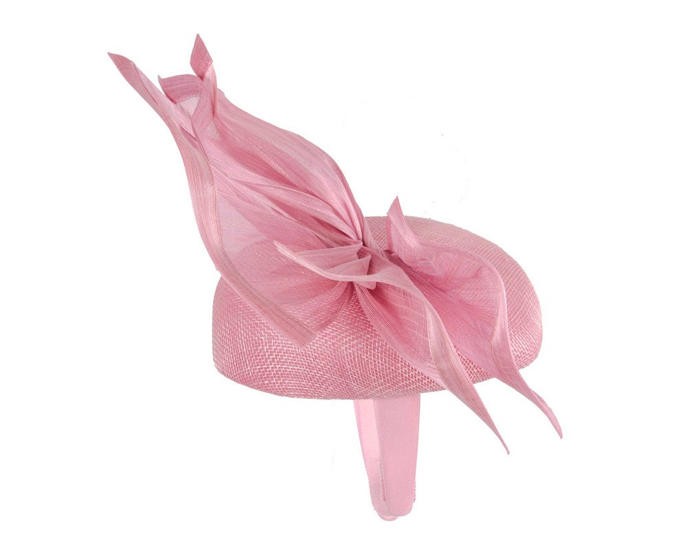 Bespoke dusty pink racing fascinator by Fillies Collection