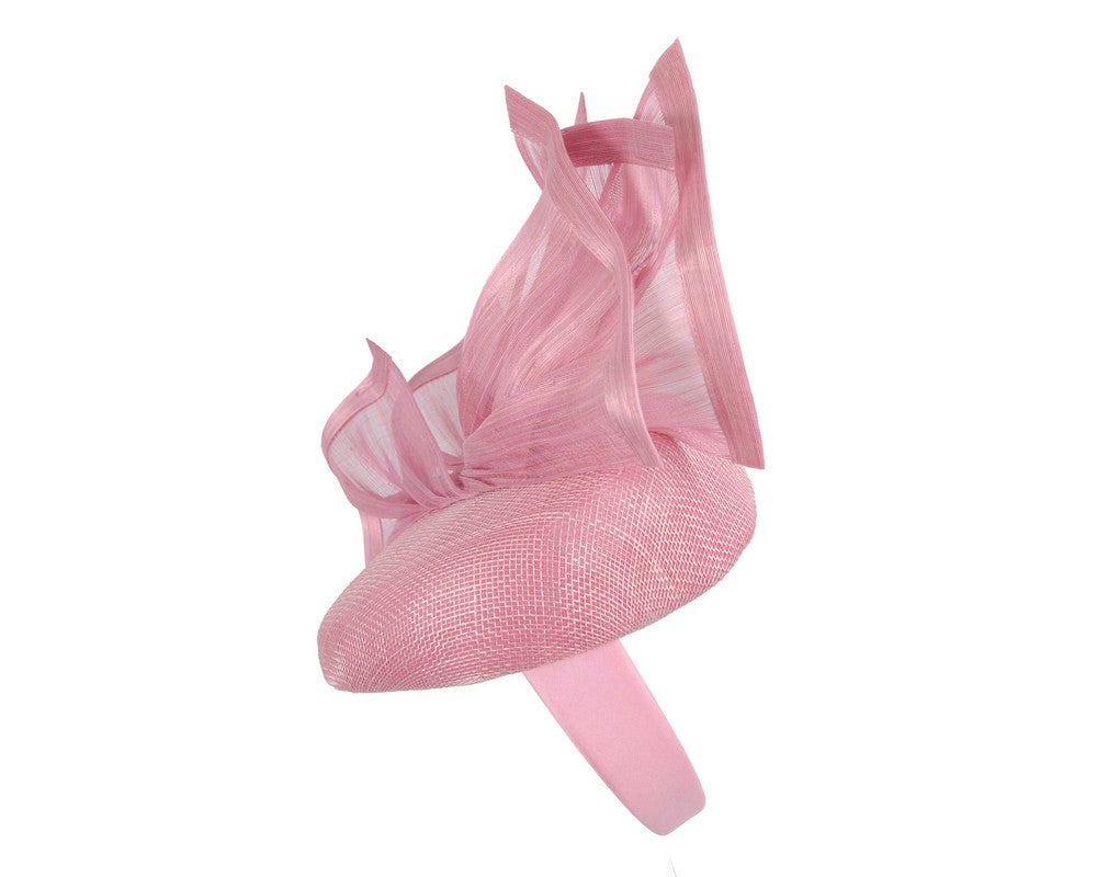 Bespoke dusty pink racing fascinator by Fillies Collection