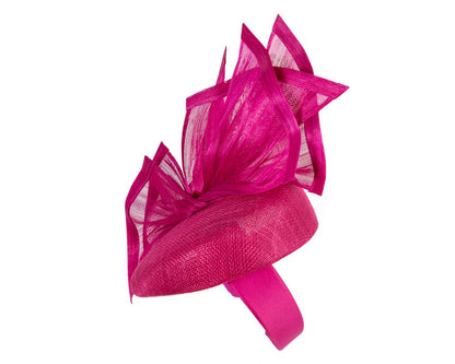 Bespoke fuchsia racing fascinator by Fillies Collection S254