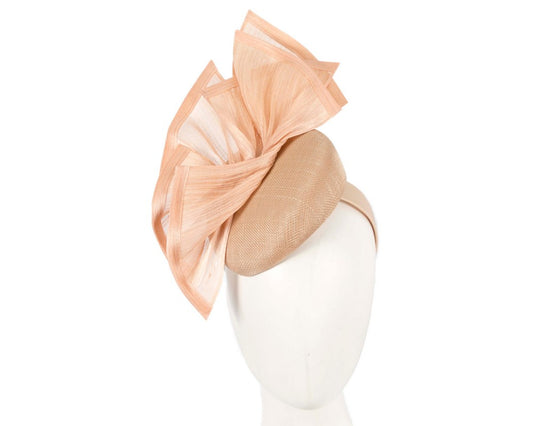 Bespoke nude racing fascinator by Fillies Collection S254