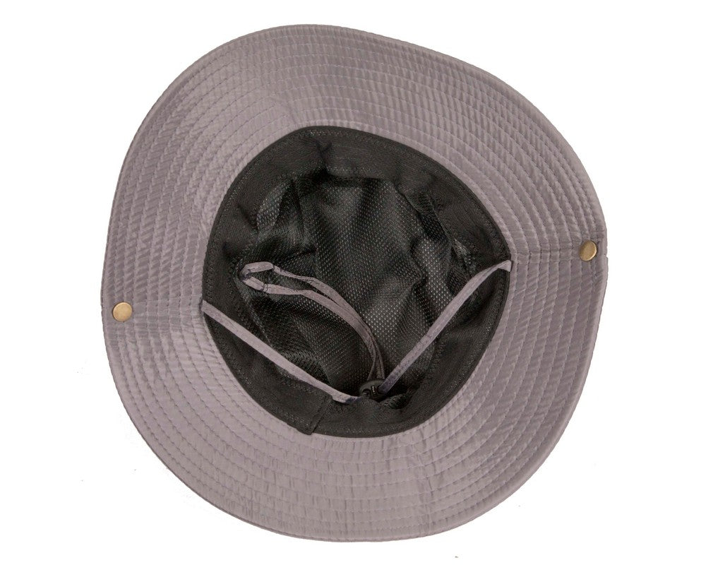 Grey casual weatherproof bucket golf hat