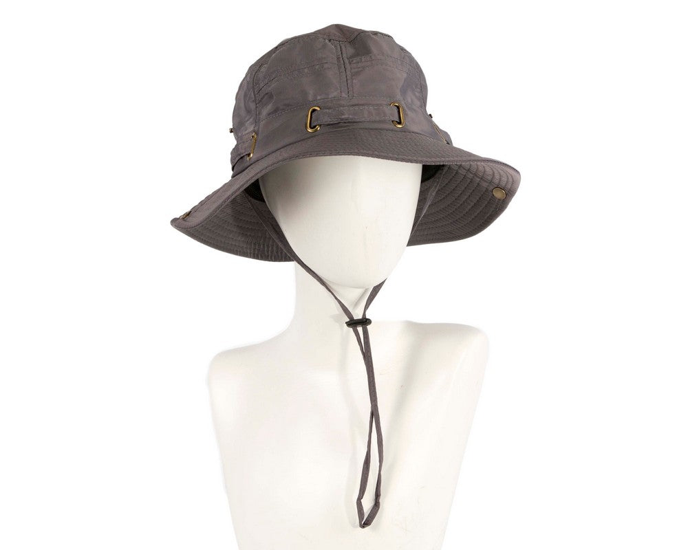 Grey casual weatherproof bucket golf hat