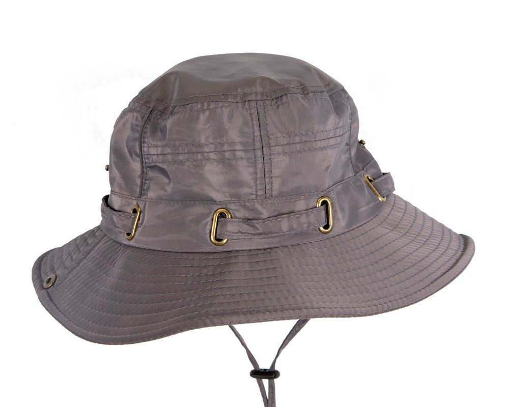 Grey casual weatherproof bucket golf hat