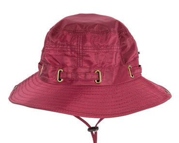 Burgundy casual weatherproof bucket golf hat SP514