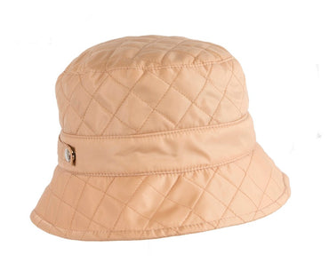 Beige casual weatherproof bucket golf hat