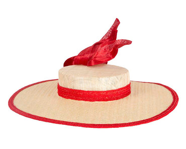 Exclusive straw boater hat by Beleivera