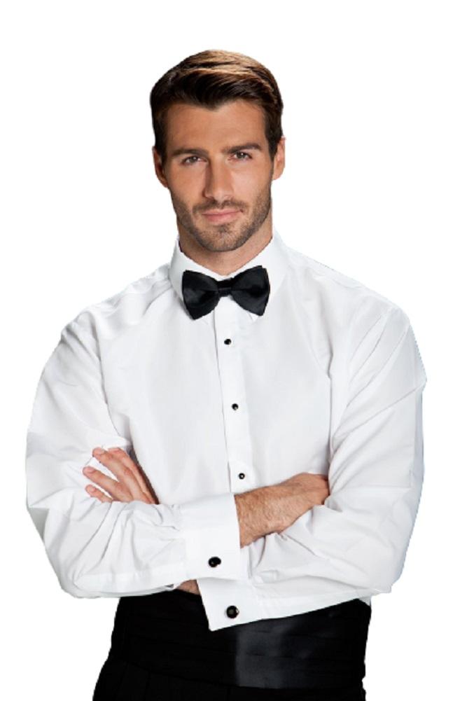 "Como" Ivory Laydown Tuxedo Classic Fit Shirt