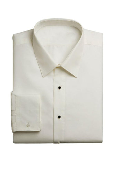 "Como" Ivory Laydown Tuxedo Classic Fit Shirt