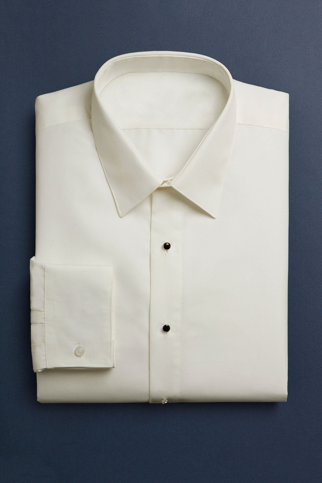 "Como" Ivory Laydown Tuxedo Classic Fit Shirt