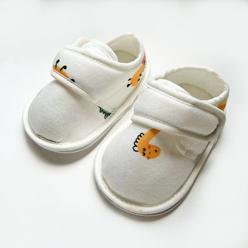 Baby Cartoon Soft Antiskid Hook And Loop Baby/Toddler Shoes Low