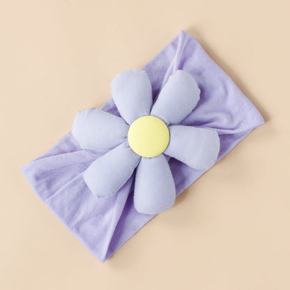 Baby 3D Cotton Filled Flower Patched Design Headbands