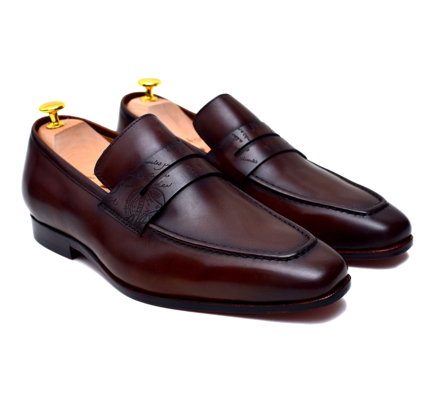 Carrera II - Brown Leather Penny Loafers