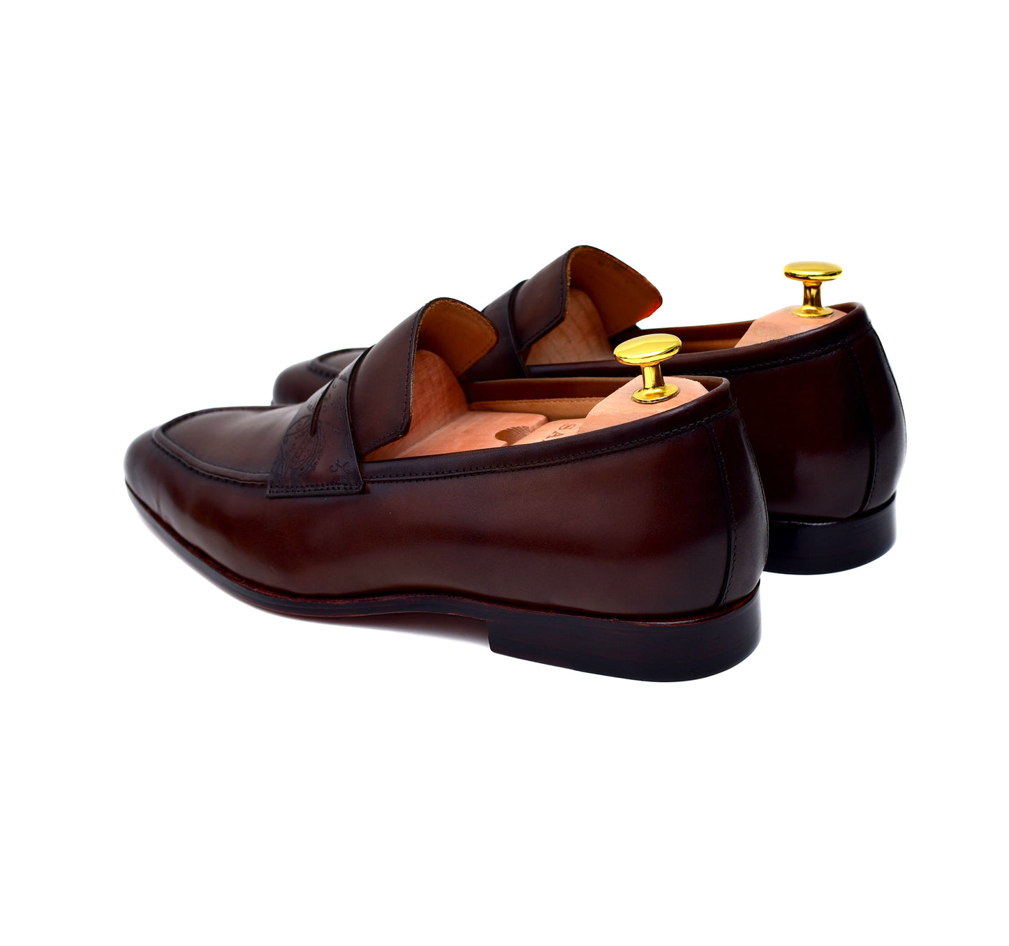 Carrera II - Brown Leather Penny Loafers